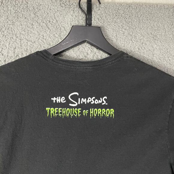 The Simpsons Treehouse of Horror Skeleton Family‎ Couch Black Tee Shirt M - Picture 3 of 7
